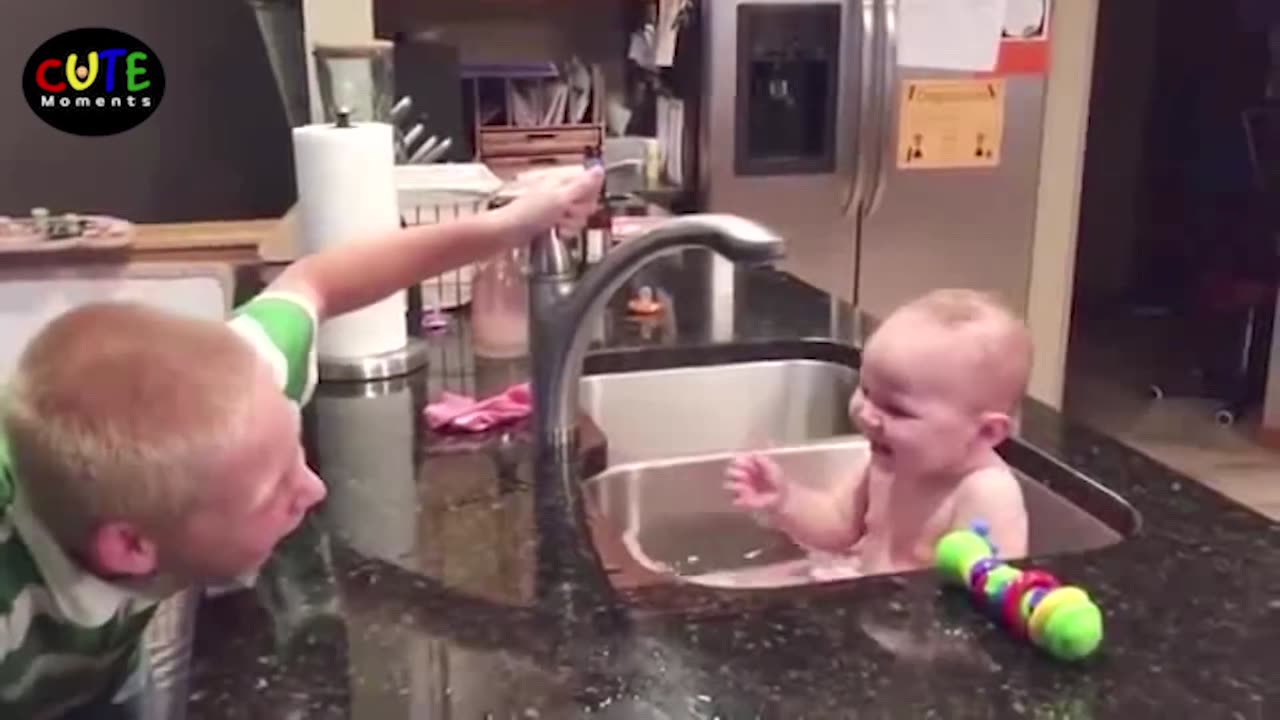 Funny baby video compilation cute baby moments Try Not to Laugh