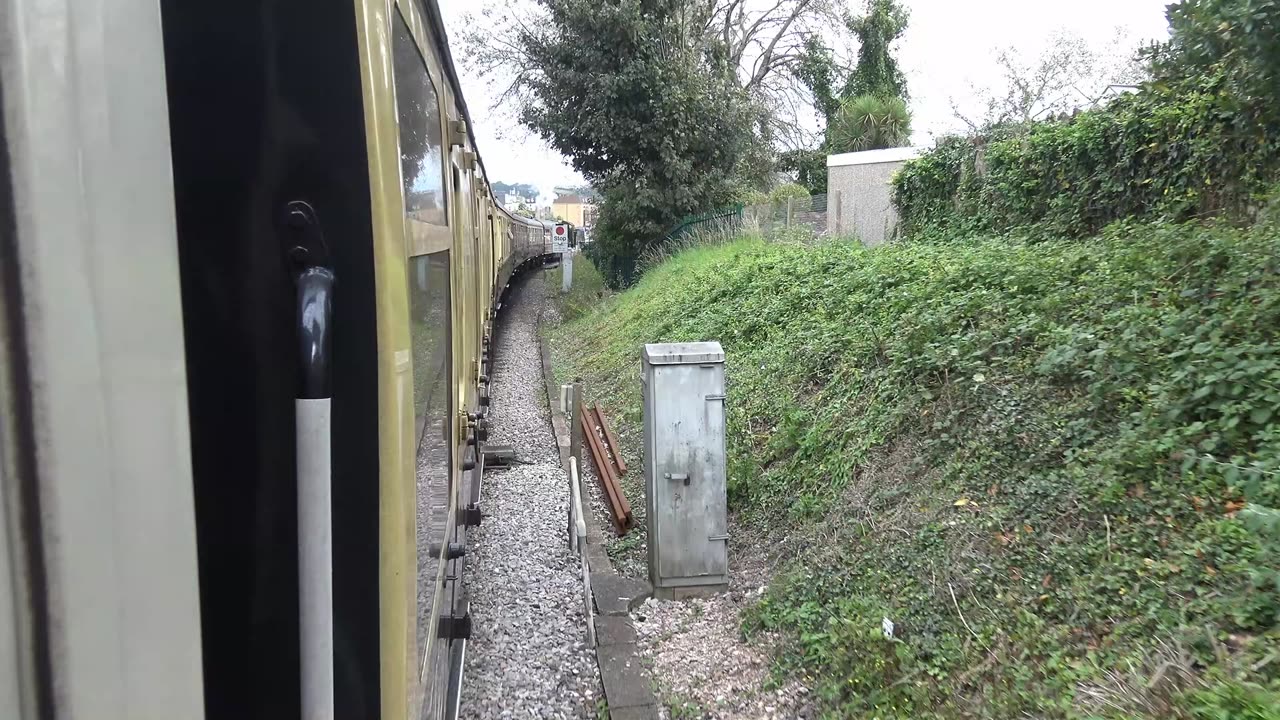 Lyndon Manor 1950 Steam train from Dartmouth to Paignton Devon England