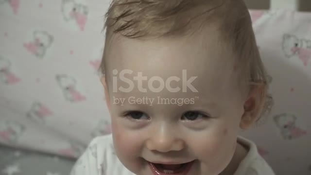 Acute baby smiles