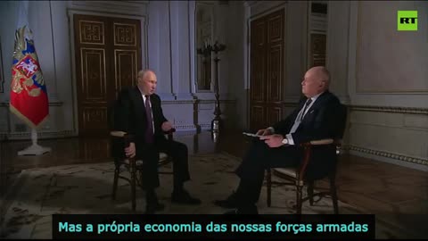 O presidente Putin criticou o complexo militar-industrial dos EUA,...