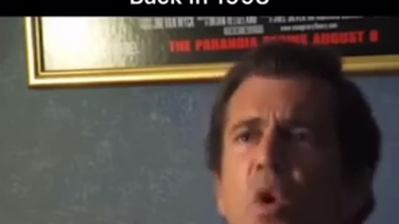 Mel Gibson puhuu Hollywoodista ja teollisuudesta Vuonna 1998.