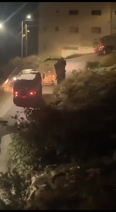 The IDF Israel forces storm Jenin in the WestBank