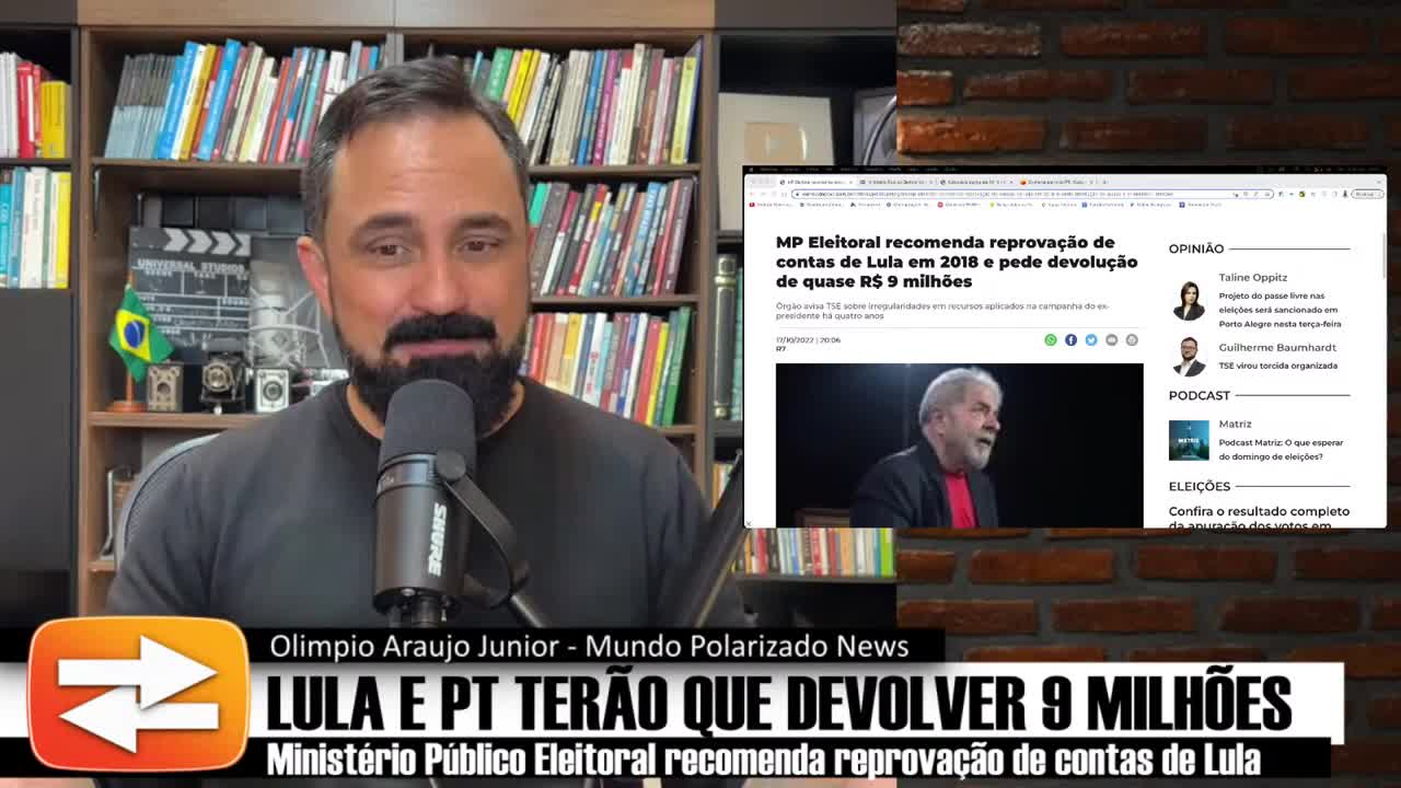 O Ladrão e PT terão que devolver 9 MILHÕES usados irregularmente em campanha_HD by Mundo Polarizado