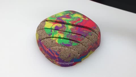 Very Satisfying ASMR 2 Drop and Squish Kinetic Sand