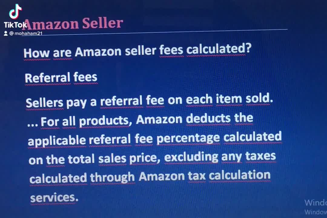 How are Amazon seller fees calculated?