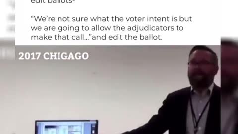 Eric Coomer: “we are going to let the adjudicators to make that call, and edit the ballot.”