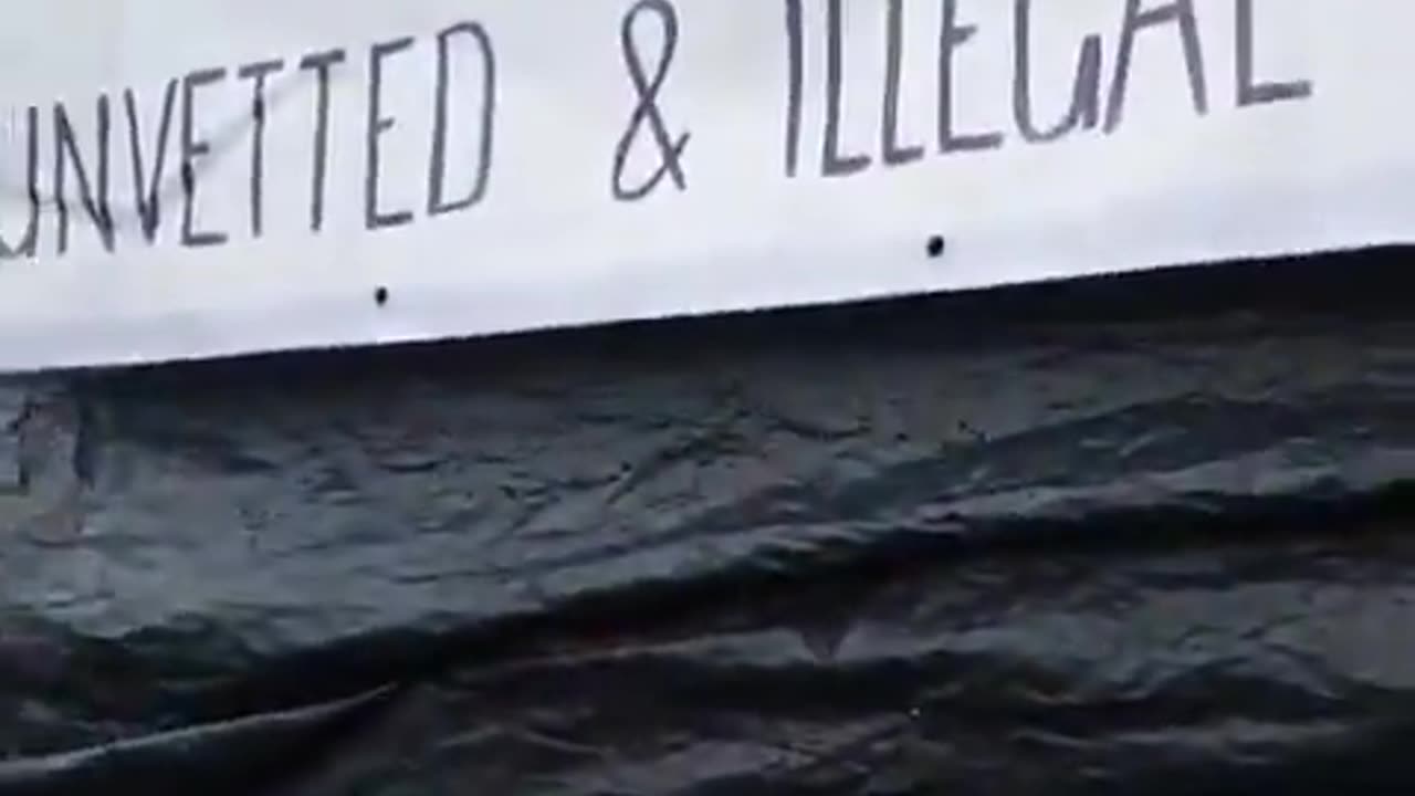 Locals have setup a protest and are asking for help from people in the area.