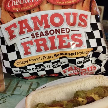 Eating Checkers Frozen Crispy Frozen Seasoned Fries, Dbn, MI, 11/8/23