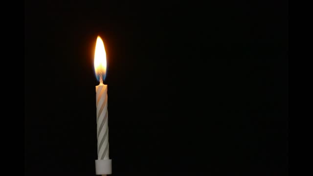 Time Lapse Footage Of A Lighted Candle Melting