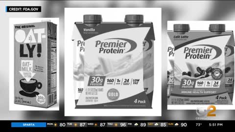 Dozens of nutritional and beverage products recalled