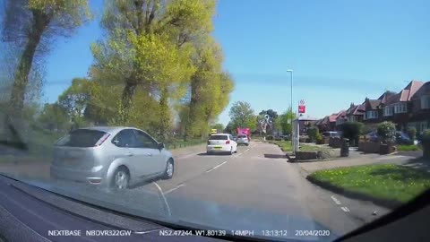 Rear View Camera Catches Crash With a Parked Car