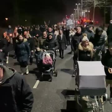 Young & old hit the streets in Denmark Tonight for the worldwide protest