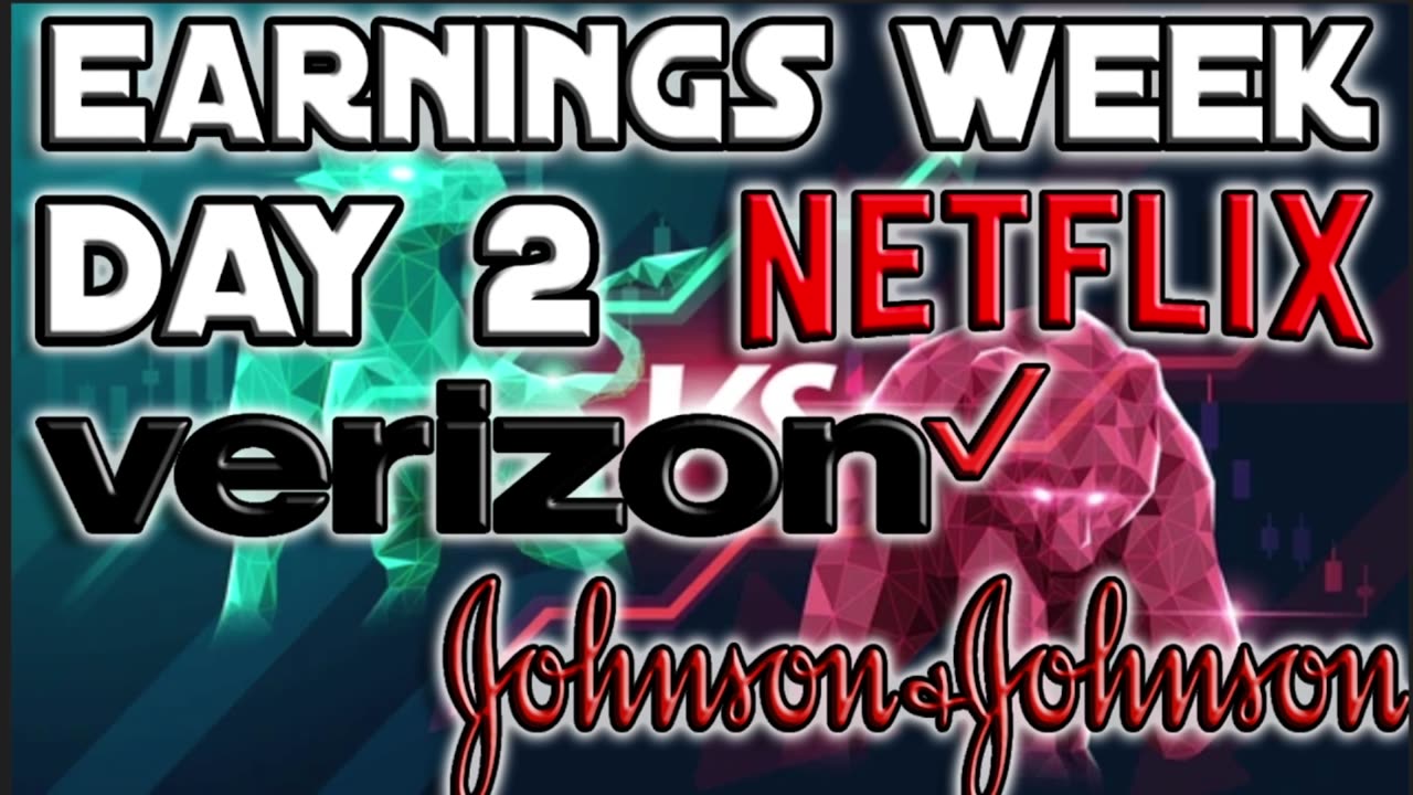 Massive Earnings Week Day 2 | Q4, 2023 Earnings $NFLX, $VZ, $JNJ