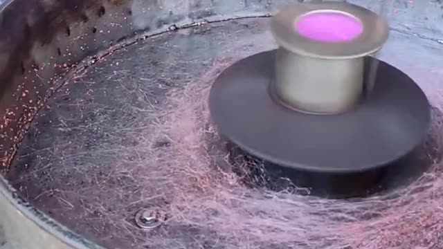 Cotton candy making