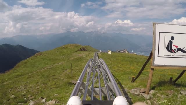 Slittovia Alpe Foppa... Monte Tamaro... senza freni... top speed