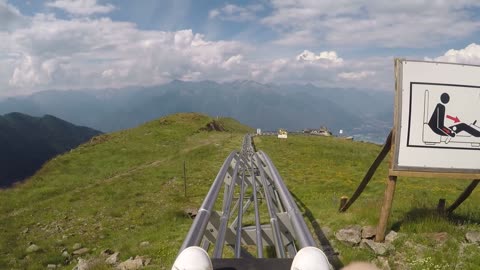 Slittovia Alpe Foppa... Monte Tamaro... senza freni... top speed