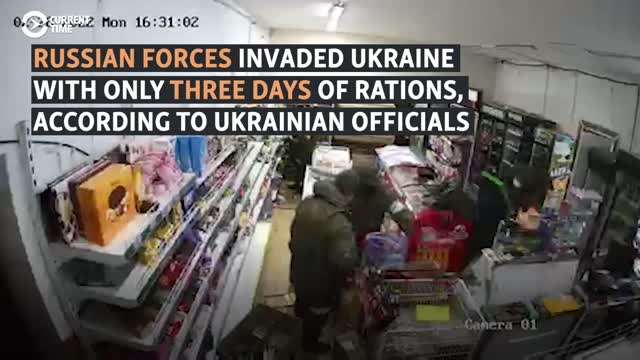 HUNGRY RUSSIAN SOLDIERS LOOT UKRANIAN SHOPS AND BANKS