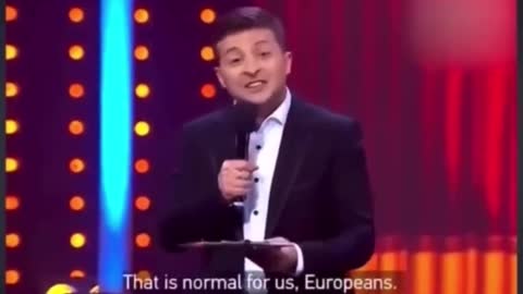 Standup routine of Zelensky, before he became president.