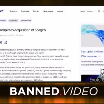 Chris Sky calling out Pfizer and how they plan to make billions on cancer