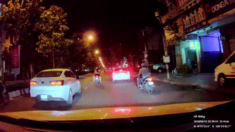 Car Versus Motorbike Road Rage