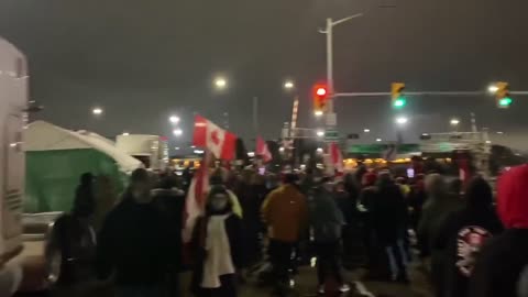 Ambassador Bridge Blockade Windsor growing as province enters state of Emergency