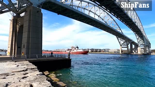 Arthur M Anderson 728ft Cargo In Ship St Clair River