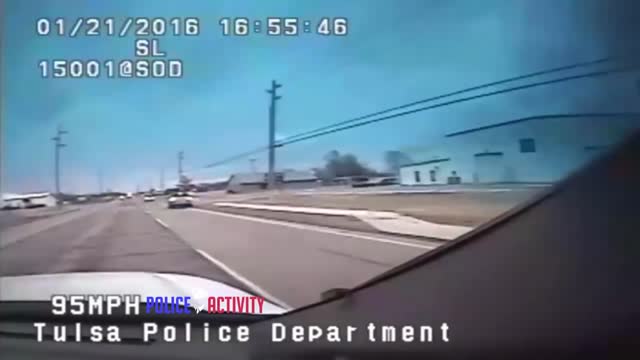 Dashcam Video Shows Chase With Tulsa Shooting Suspect