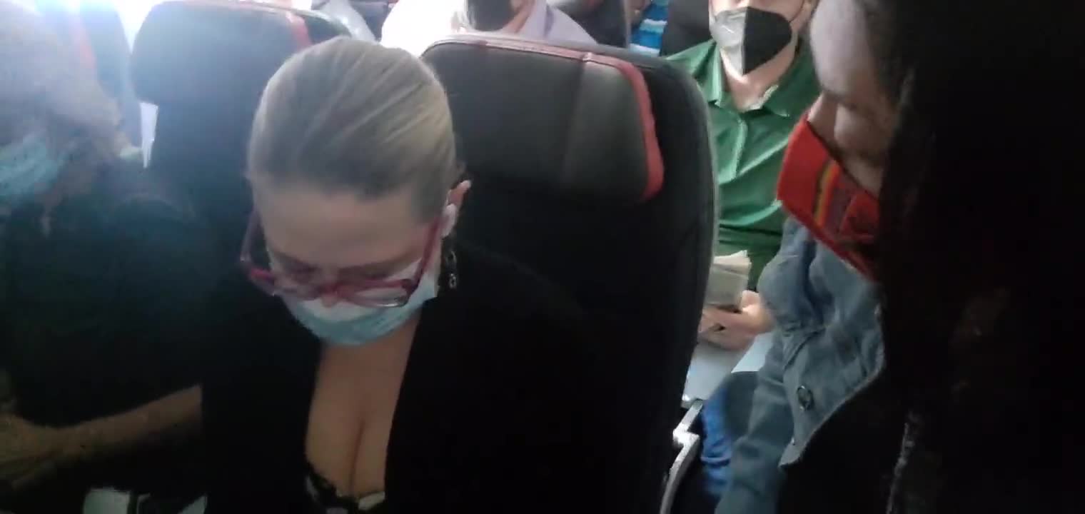 Senator Sinema stalked and harassed by more illegal aliens on her flight.