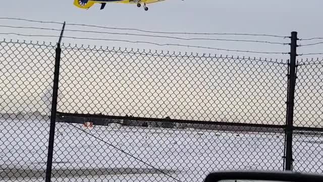 Survival flight HelicopterFloating in