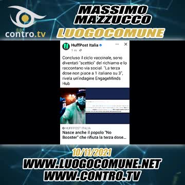 MAZZUCCO, IL PARTITO DEI NO BOOSTER - CONTROTV 10.12.2021