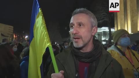 Georgians rally in Tbilisi in support of Ukraine