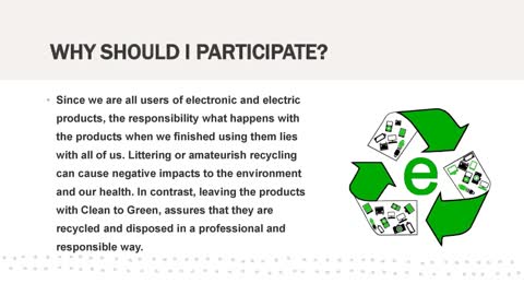 Introduction to clean to green