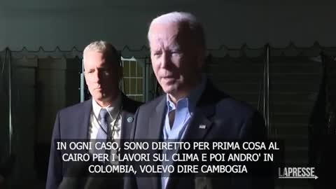 Usa, gaffe di Biden scambia l'Ucraina per la Russia e la Colombia per la Cambogia