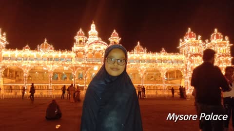 Mysore Palace in lighting