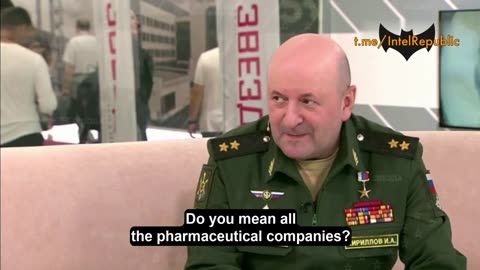 Igor Kirillov was Assassinated. In Aug.2023.US and Big Pharma “rule the world”