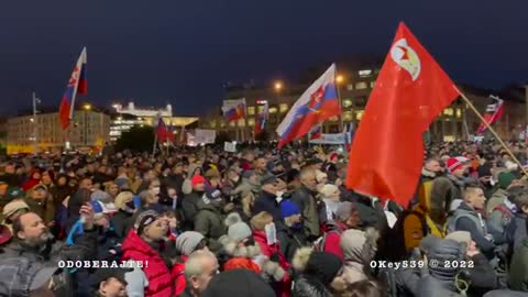 Slovensko protesty pro USA