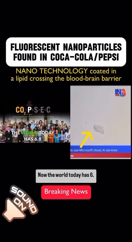 Fluorescent nanoparticles present in Coca-Cola and Pepsi-Cola