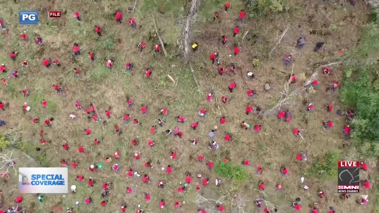 Kalbong mga kabundukan sa Sitio Kitbog, pinagkaisahang taniman ng KOJC members, SPM volunteers