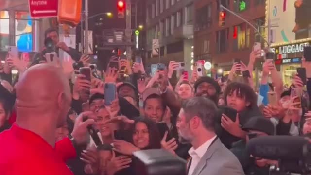 The Rock in new York 2