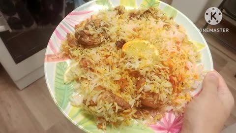 Cook chicken with rice and spices....indian and Pakistani food