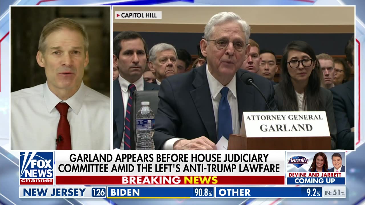 Here are the ‘two biggest takeaways’ from Merrick Garland’s testimony: Rep. Jim Jordan