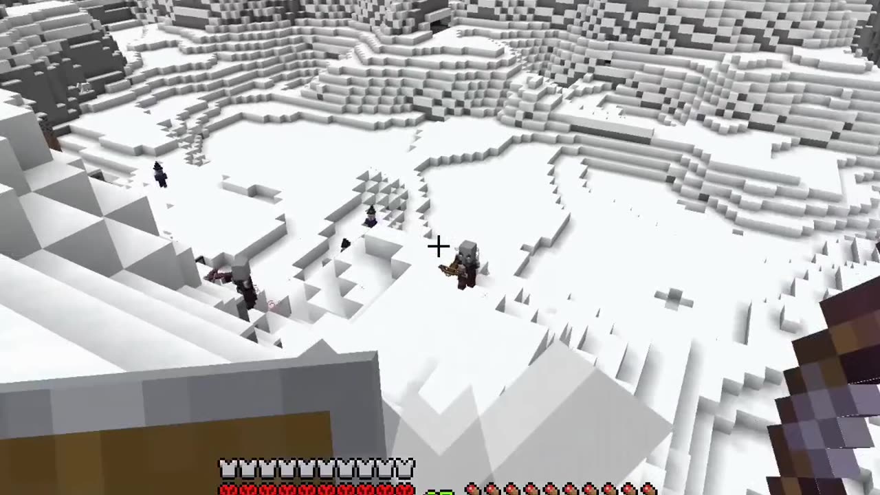 Epic Minecraft Battle: Conquering Pillagers from Above