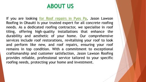 If you are looking for Roof repairs in Pyes Pa