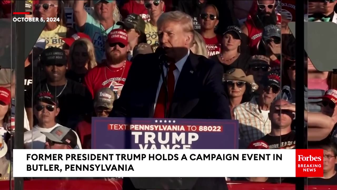 Trump Holds Moment Of Silence For Corey Comperatore In Return To Butler, Pennsylvania