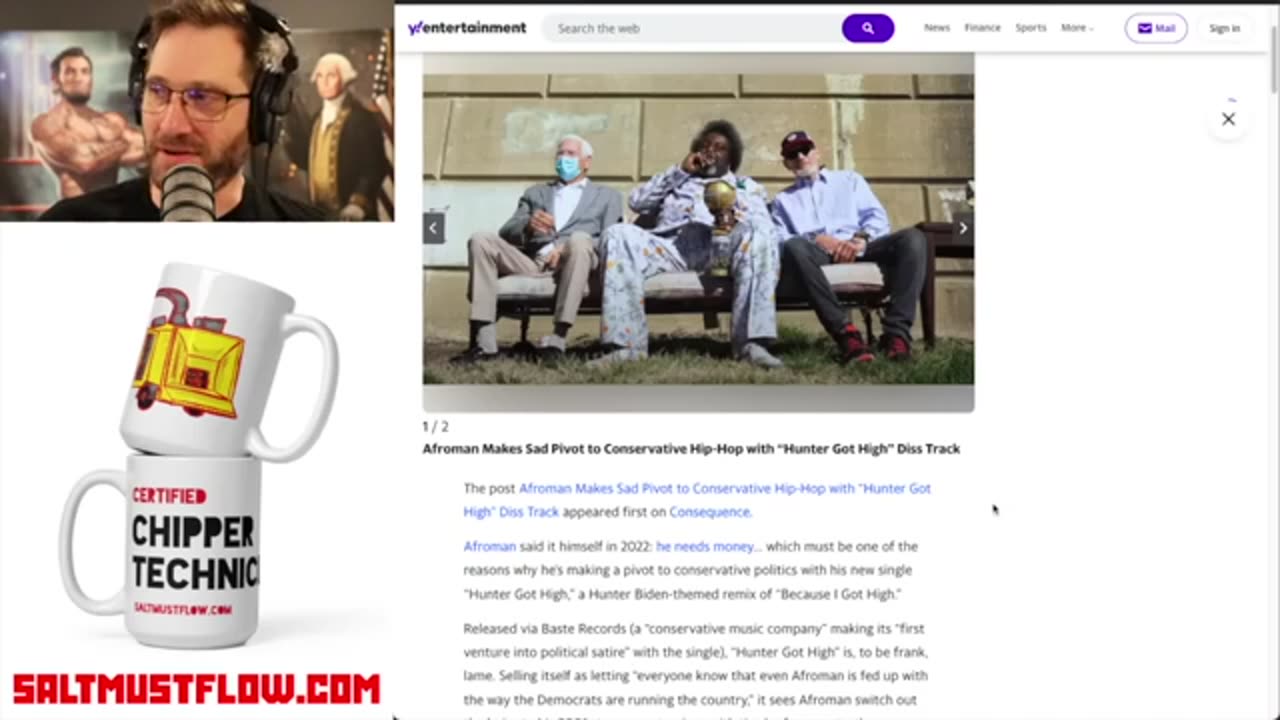 Media Freaks Out Over Afroman's “Hunter Got High” Diss Track