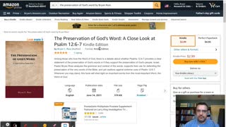 Book Promo--The Preservation of God's Word: A Close Look at Psalm 12:6-7