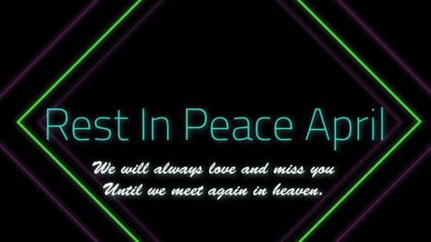 Memorial to April Fagan 2022