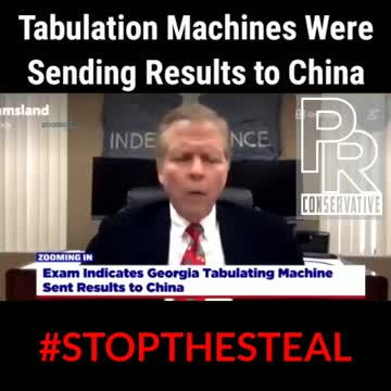 Tabulation Machines Were Sending Results to China
