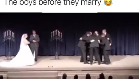 Groom leaves bride at the altar