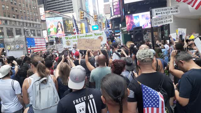 Manhattan Freedom Rally-"This is about the survival of our species"